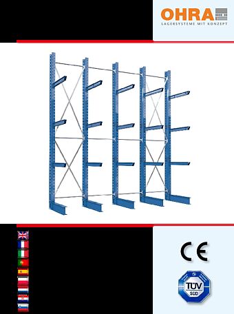 Assembly and operation instructions cantilever racking